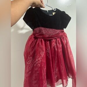 Elegant Black and Red Dress